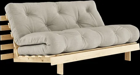 Karup Design Roots Sovesofa M. Madras 160x200 914 Linen/Fyrretræ